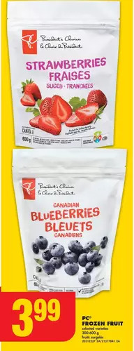 No Frills Pc frozen fruit offer