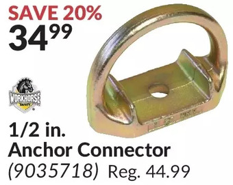 Princess Auto Workhorse 1/2 in. anchor connector offer