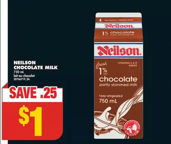 No Frills Neilson chocolate milk offer