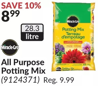 Princess Auto Miracle-gro all purpose potting mix offer