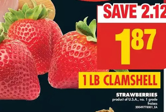 No Frills Strawberries offer
