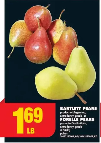 No Frills Bartlett pears | forelle pears offer