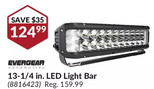 Princess Auto 12-1/4 in. led light bar offer