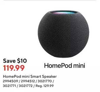 Staples Homepod mini smart speaker offer