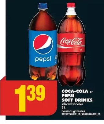 No Frills Coca-cola | pepsi soft drinks offer