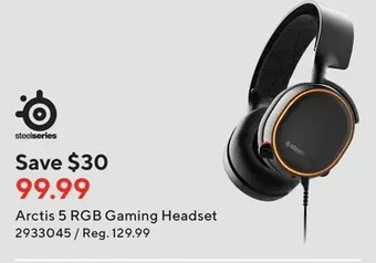 Staples Steelseries arctis 5 rgb gaming headset offer