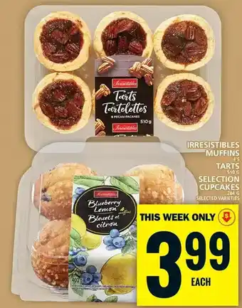 Food Basics Irresistibles muffins | tarts | selection cupcakes offer