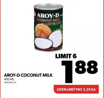 Real Canadian Superstore Aroy-d coconut milk offer