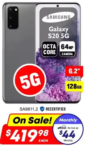 Factory Direct Samsung galaxy s20 5g 128gb offer