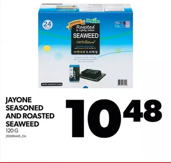 Real Canadian Superstore Jayone seasoned and roasted seaweed offer