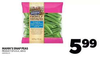 Real Canadian Superstore Mann's snap peas offer