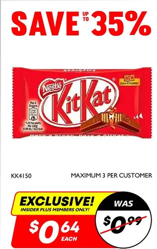 Factory Direct Kitkat snack offer