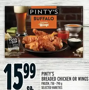 Metro Pinty's breaded chicken or wings offer