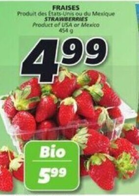 IGA STRAWBERRIES 454 g offer