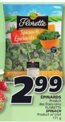 IGA Florette Spinach 171 g offer