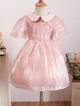 SheIn Toddler girls peter pan collar party dress offer