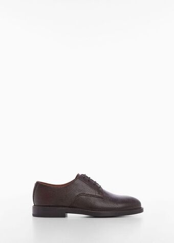 Leather blucher shoes