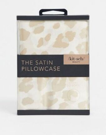 Asos Kitsch satin pillowcase in leopard offer