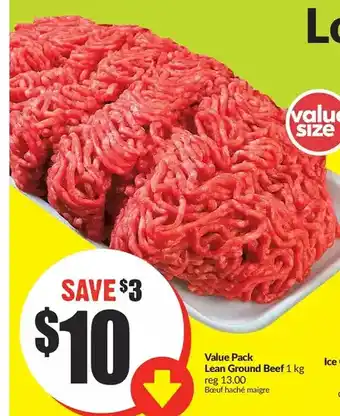 FreshCo Value pack lean ground beef offer