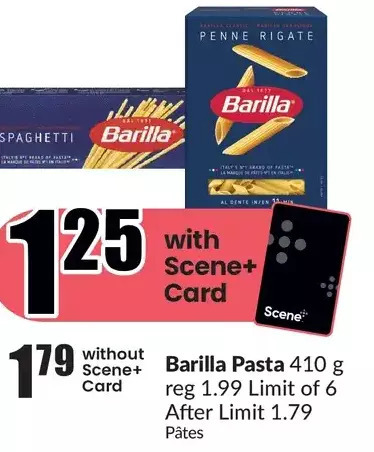 FreshCo Barilla pasta offer