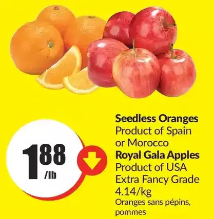 FreshCo Seedless oranges | royal gala apples offer