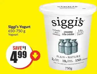 FreshCo Siggi's yogurt offer