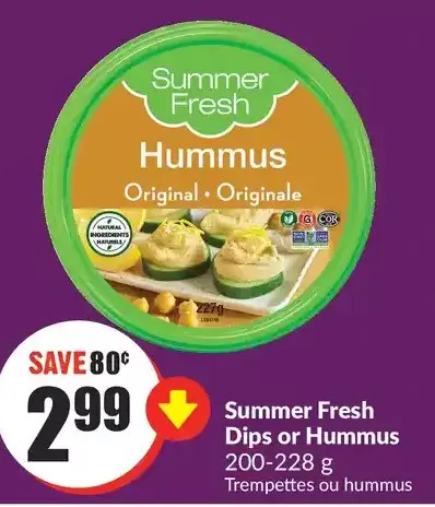 FreshCo Summer fresh dips or hummus offer