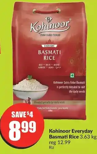 FreshCo Kohinoor everyday basmati rice offer