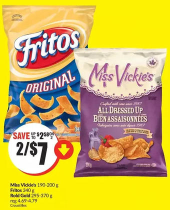 FreshCo Miss vickie's | fritos | rold gold offer