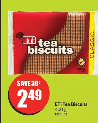 FreshCo Eti tea biscuits offer
