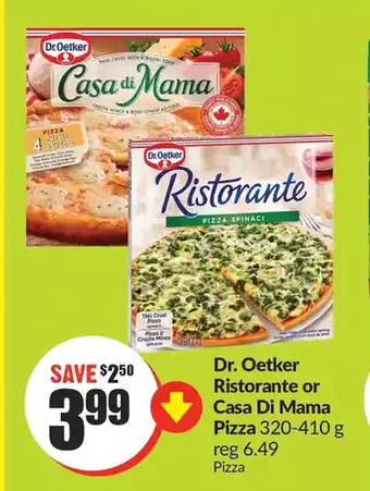 FreshCo Dr. oetker ristorante or casa di mama pizza offer