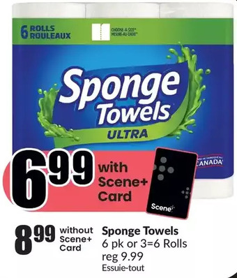 FreshCo Sponge towels offer