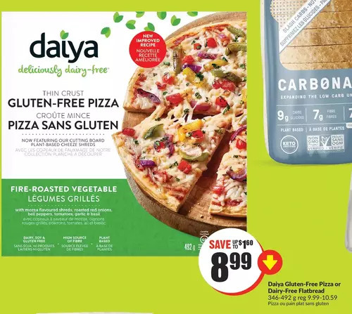 FreshCo Daiya gluten-free pizza or dairy-free flatbread offer