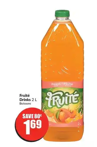 FreshCo Fruite drinks offer
