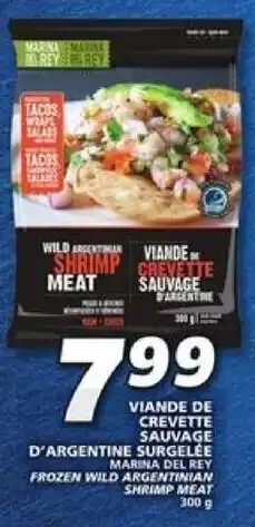 IGA MARINA DEL REY FROZEN WILD ARGENTINIAN SHRIMP MEAT 300 g offer