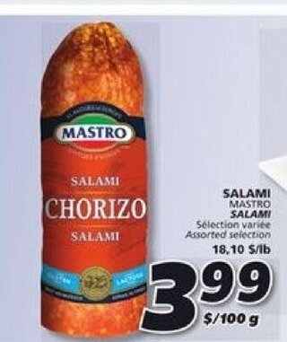 IGA MASTRO SALAMI 100 g offer