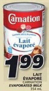 IGA CARNATION EVAPORATED MILK 354 mL offer