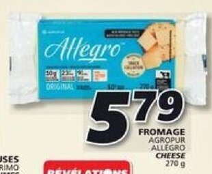 IGA AGROPUR ALLEGRO CHEESE 270 g offer