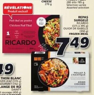 IGA RICARDO 395 g / DR. ISABELLE 350 g - FROZEN MEAL offer