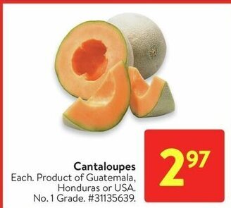 Walmart Cantaloupes offer