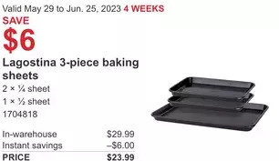 Costco Lagostina 3-piece banking sheets offer