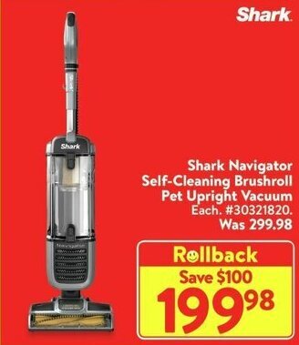 Walmart Shark Navigator Self-Cleaning Brushroll Pet Upright Vacuum offer