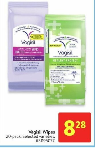 Walmart Vagisil Wipes 20-pack offer