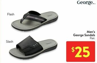 Walmart Men's George Sandals offer