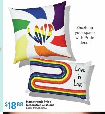 Walmart Hometrends Pride Decorative Cushions offer