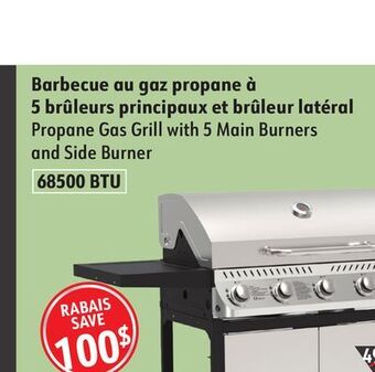 Sushi Shop Propane gas grill with 5 main burners and side burner offer