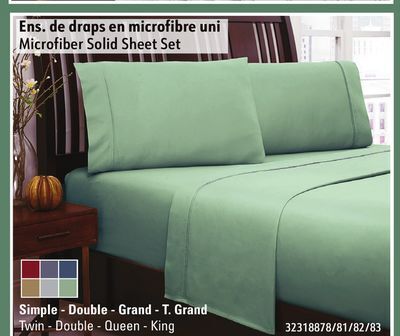 Hart Microfiber solid sheet set offer