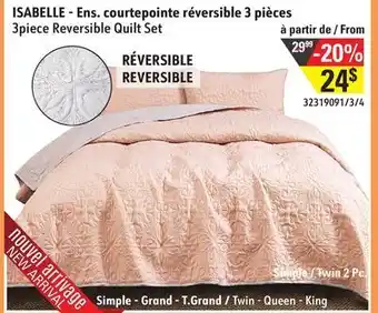 Sushi Shop Isabelle - 3piece reversible quilt set offer