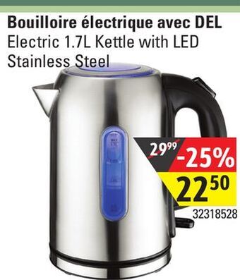 Sushi Shop Electric 1.7l kettle with led stainless steel offer