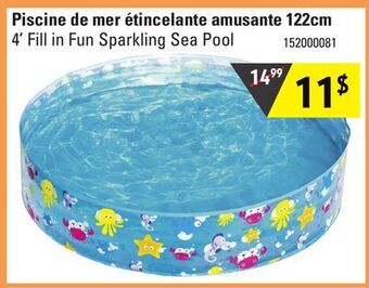 Sushi Shop 4' fill in fun sparkling sea pool offer